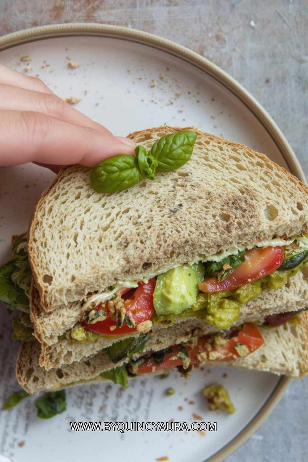 Avocado & Tomato Breakfast Sandwich