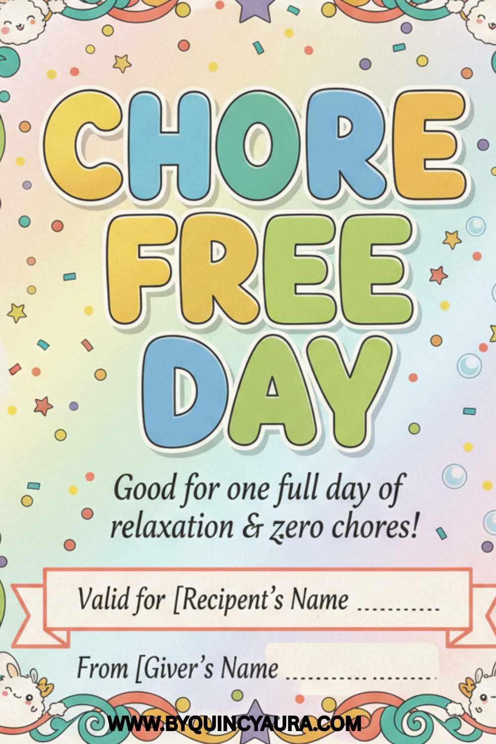chore free day coupon
