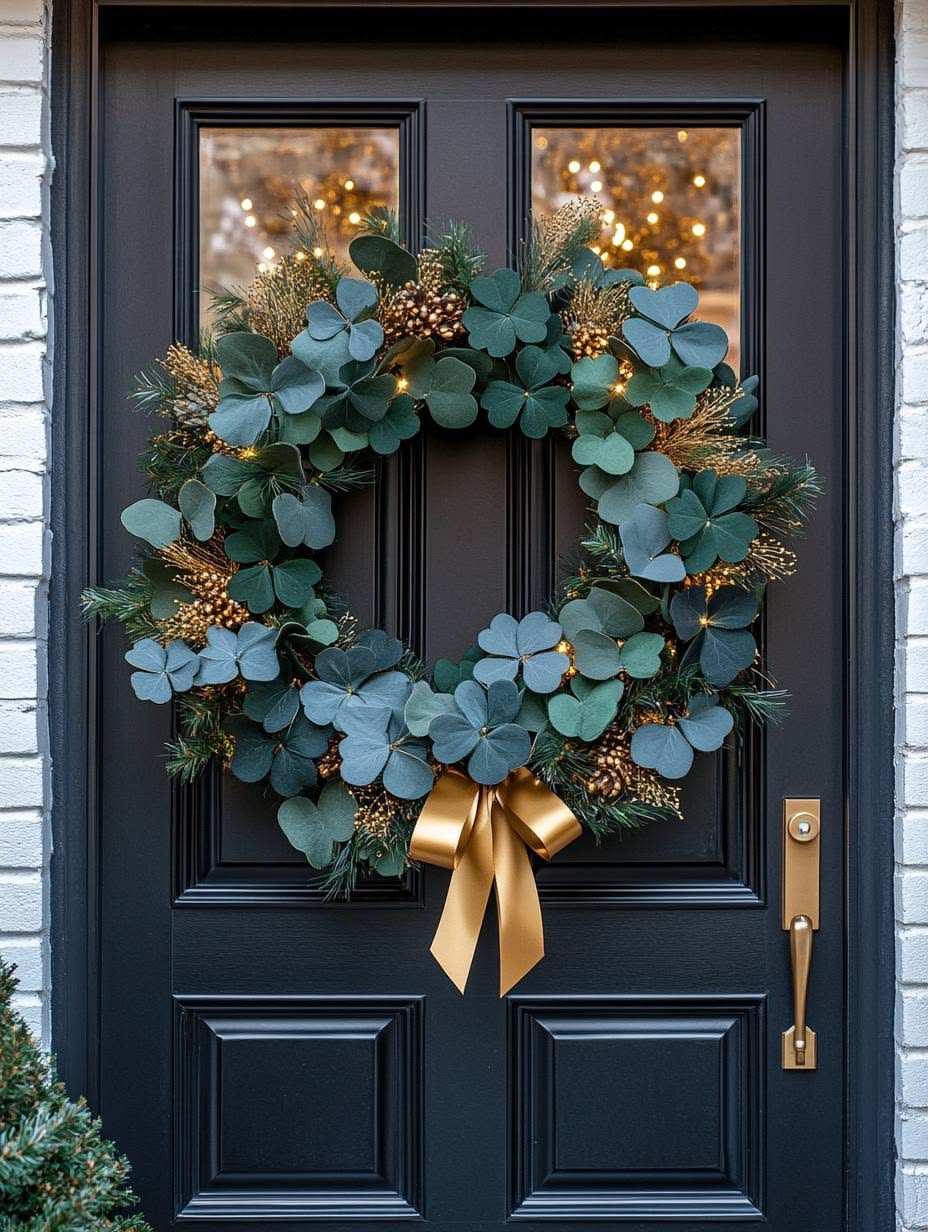 Shamrock Door wreath