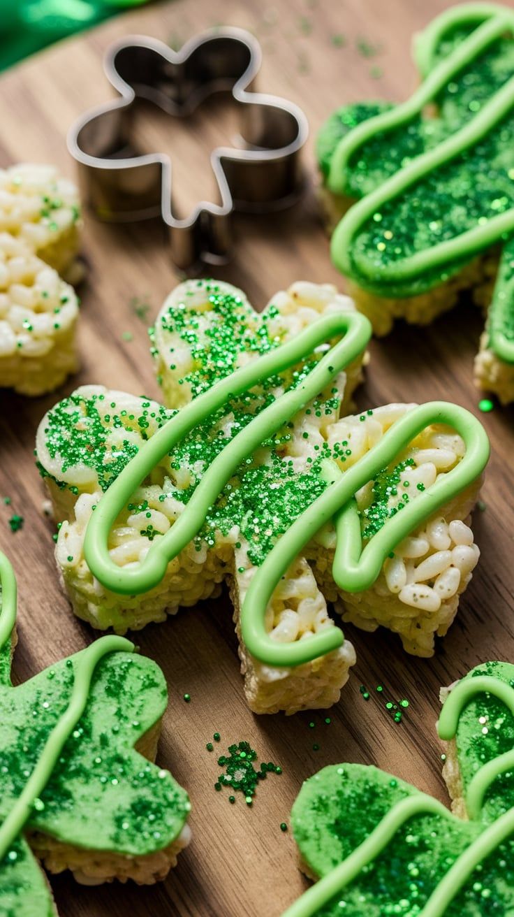 Shamrock Rice Krispie Treats