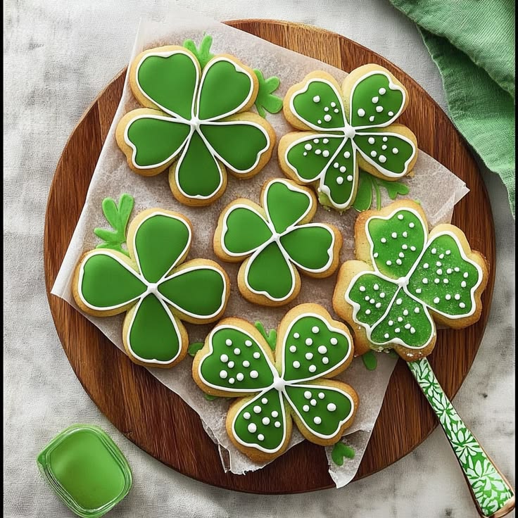 Shamrock Sugar Cookies