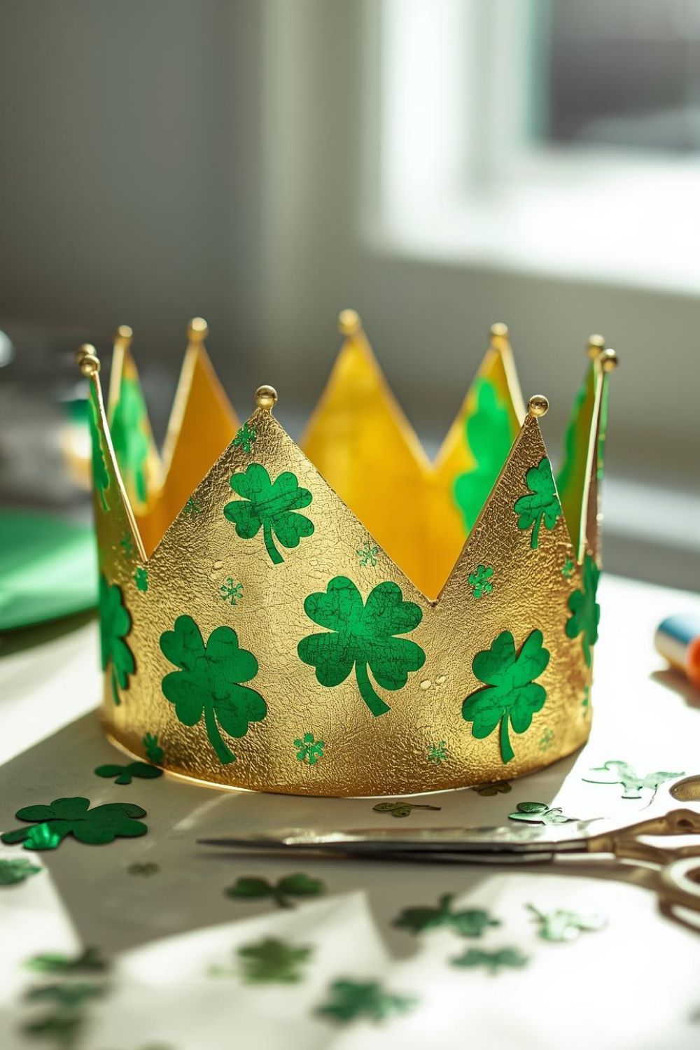 St. Patrick’s Day Paper Crowns