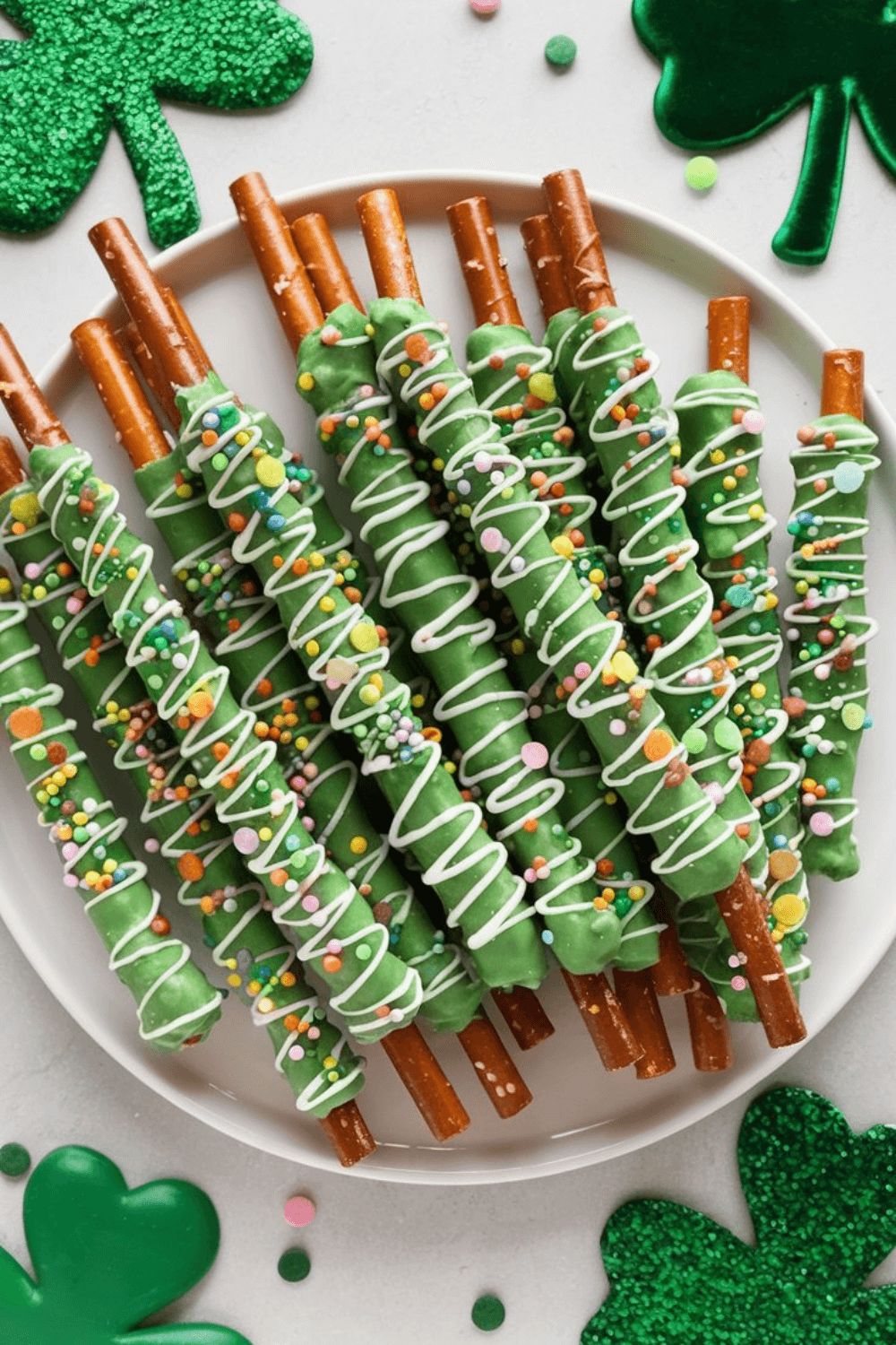 St. Patrick’s Day Pretzel Rods
