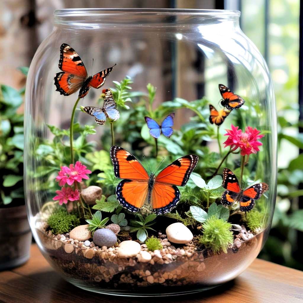 Terrarium with Spring Accents