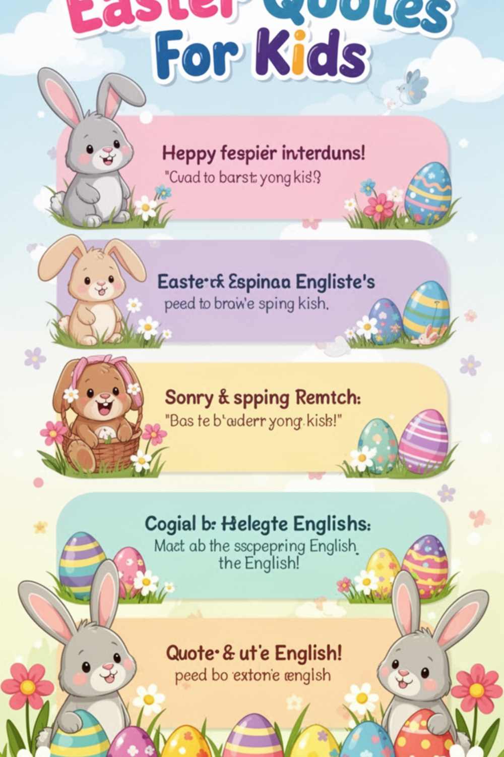 Cute Easter Quotes for Kids