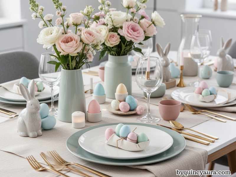 Designing a Modern Easter Tablescape