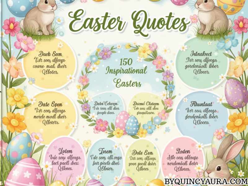 150 Easter Quotes for Cards & Captions