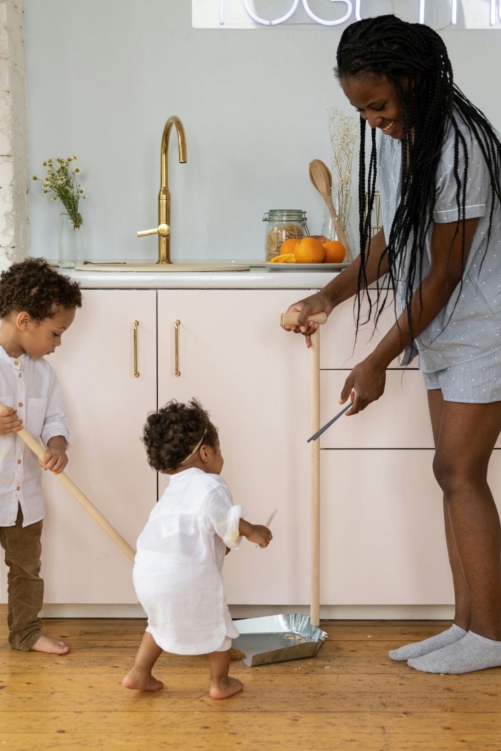 tidy-up after breakfast