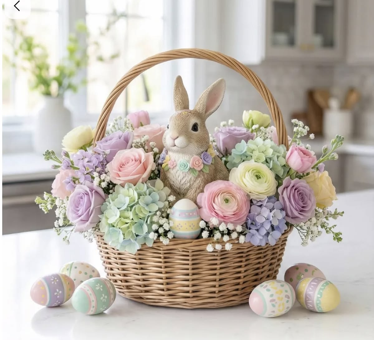Bunny-Themed Easter Basket