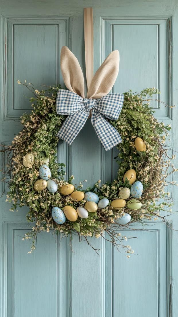 A spring-inspired DIY Easter wreath