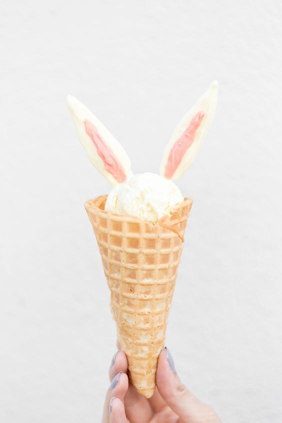 Bunny Ice Cream Sundaes
