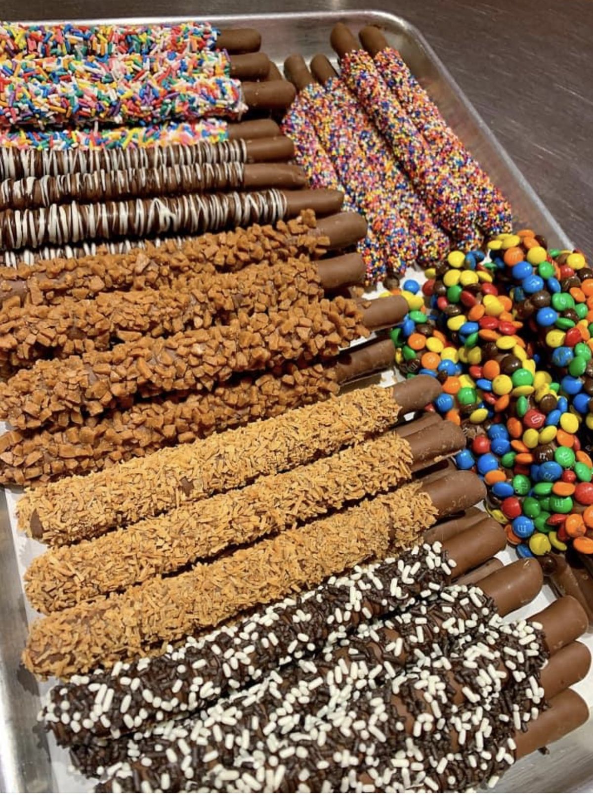 Chocolate-Dipped Pretzel Rods