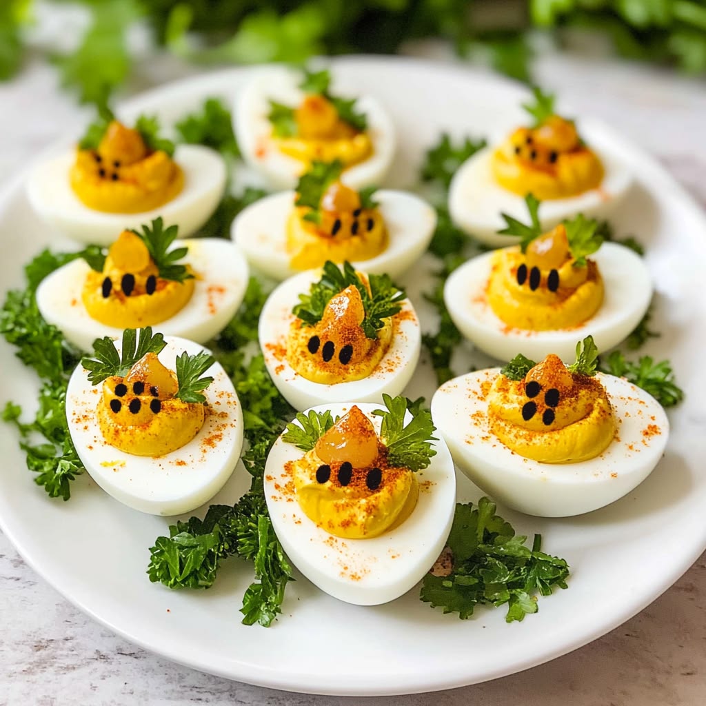 Deviled Egg Easter Nests