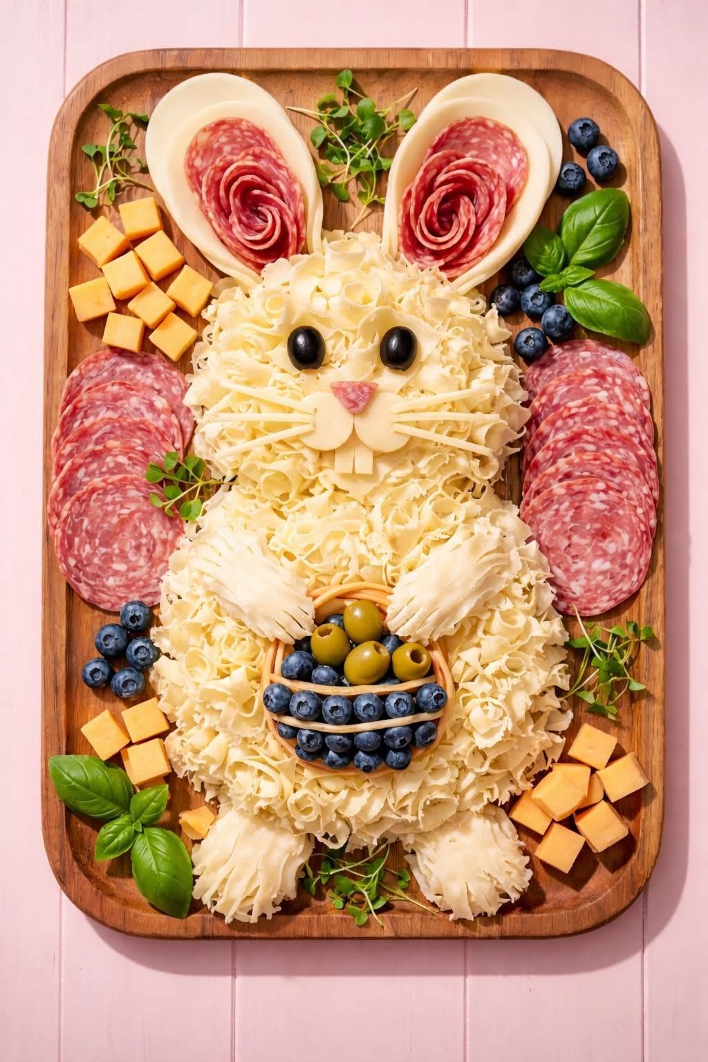 Easter Bunny Cheese Board