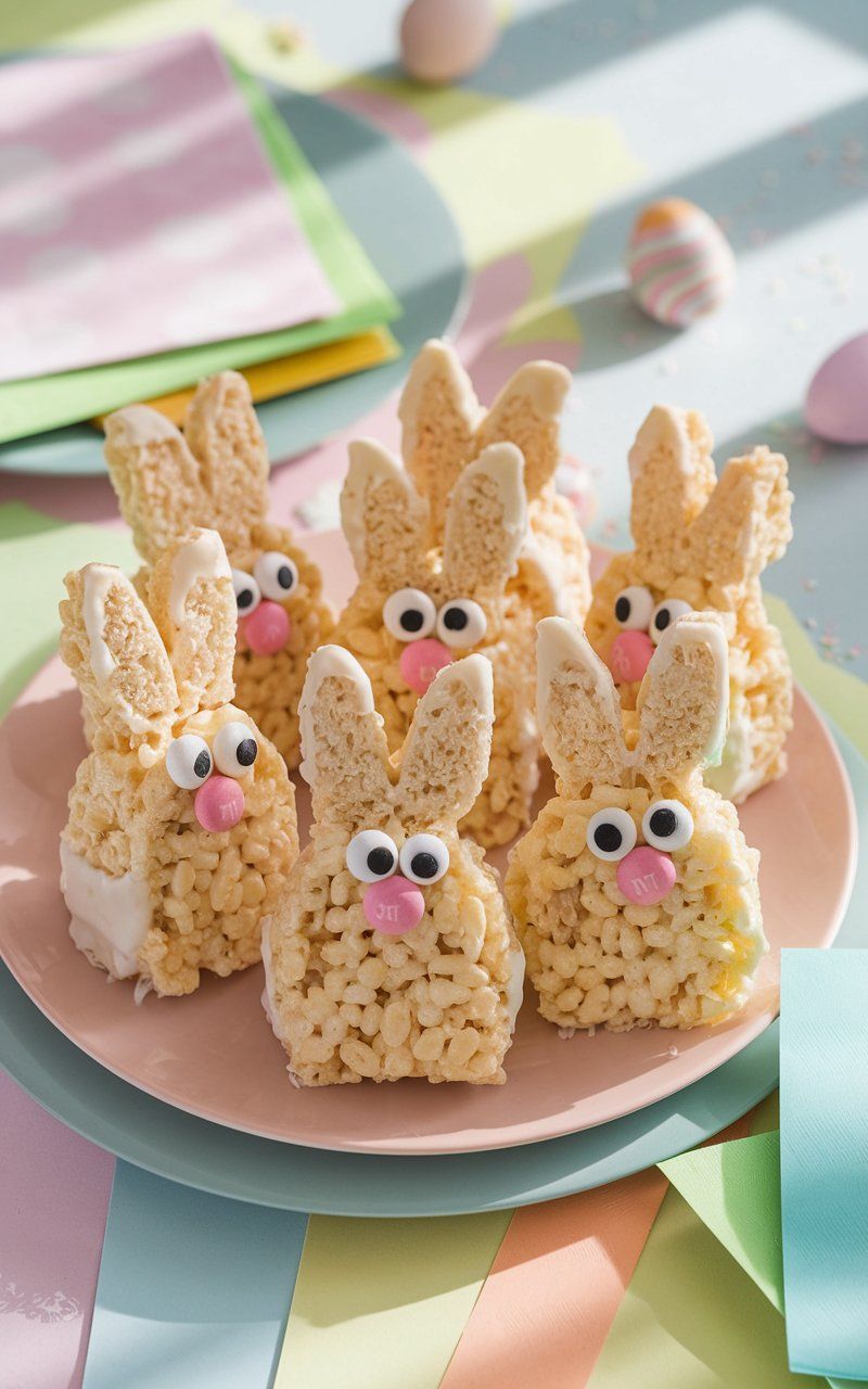 Easter Bunny Rice Krispie Treats