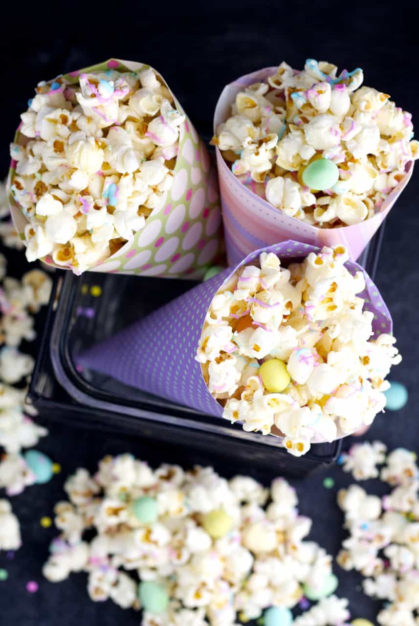 Easter Popcorn Cones