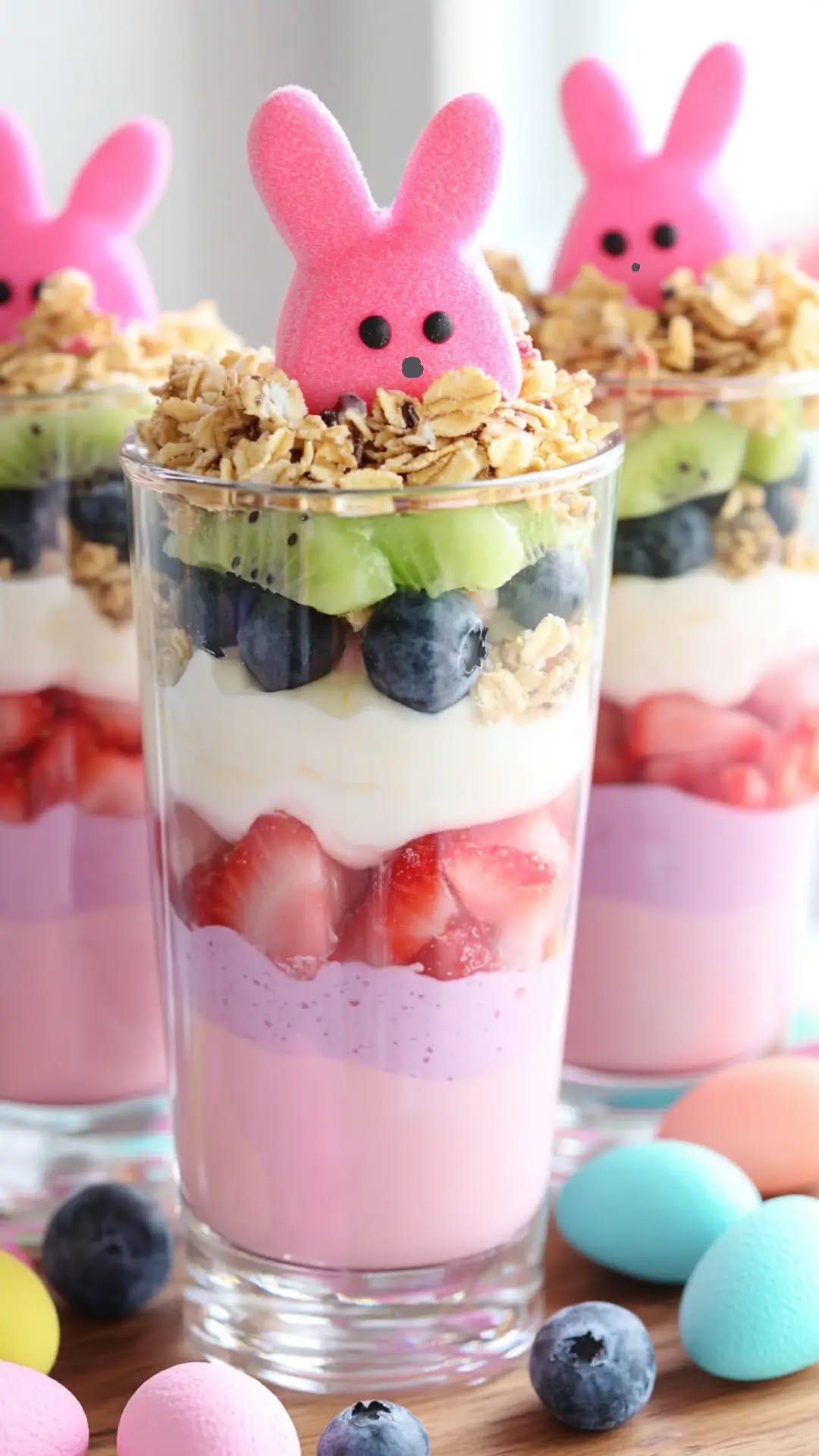 Fruit & Yogurt Easter Parfaits