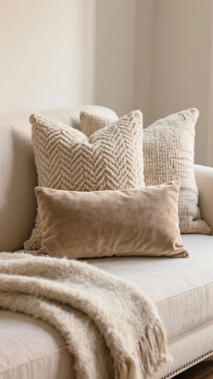Layer Soft Throws and Plush Pillows