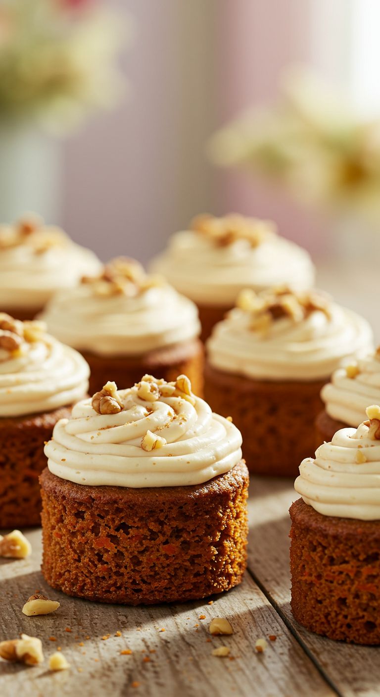 Mini Carrot Cake Cheesecakes
