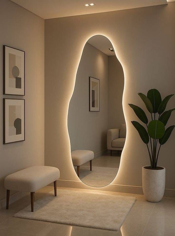 A positioned mirror