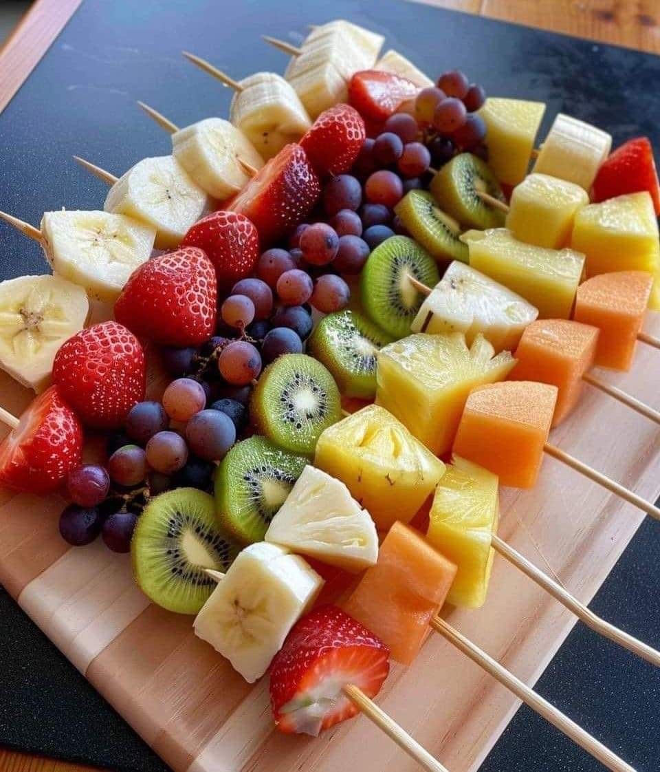 Rainbow Veggie Skewers