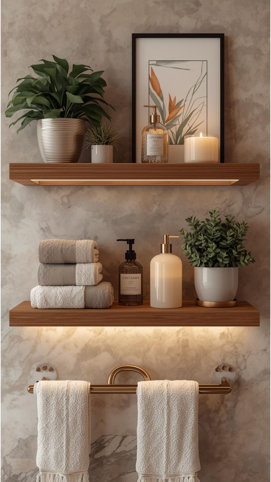 Small Spa-Style Shelf Display
