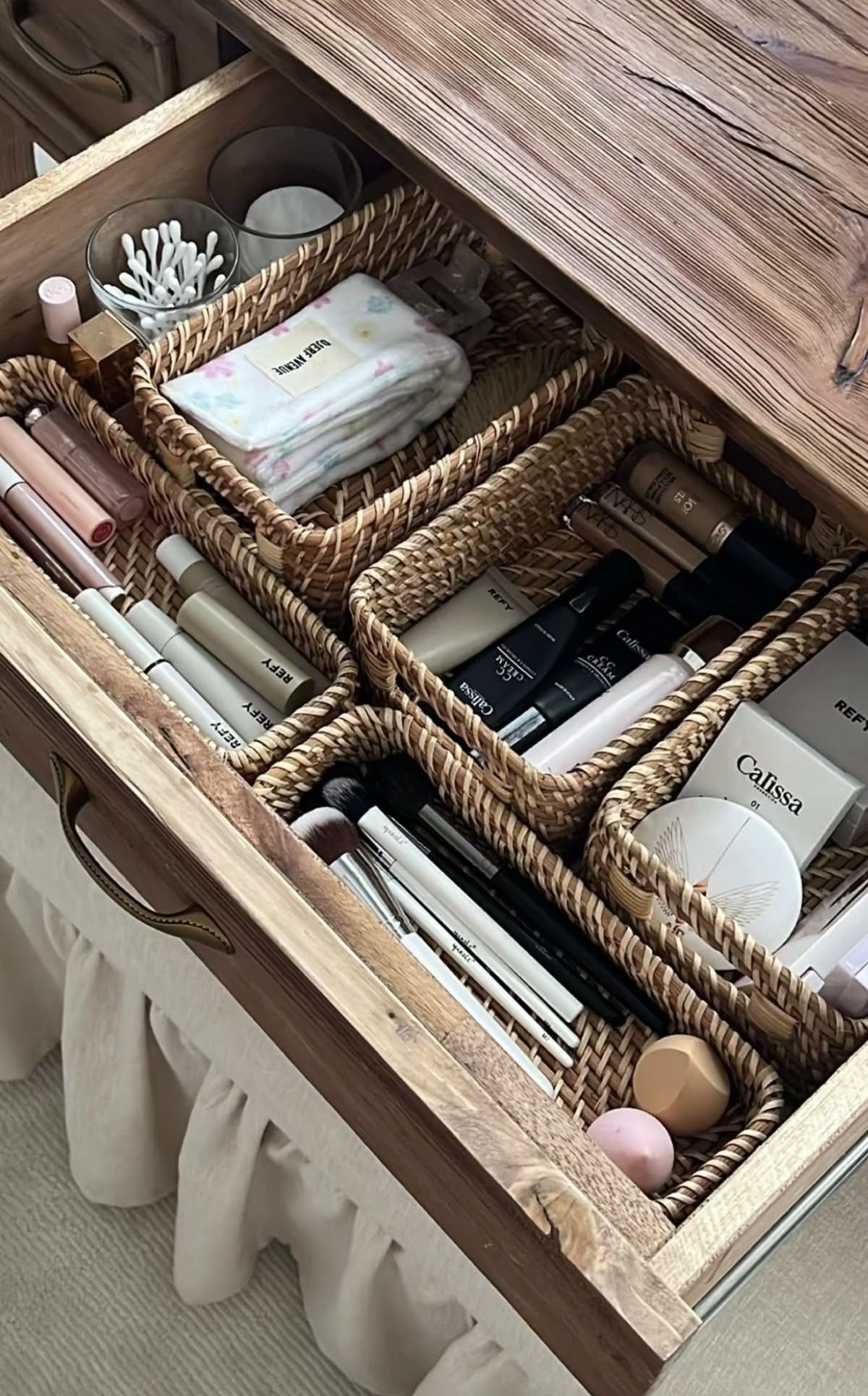 Small baskets inside drawers
