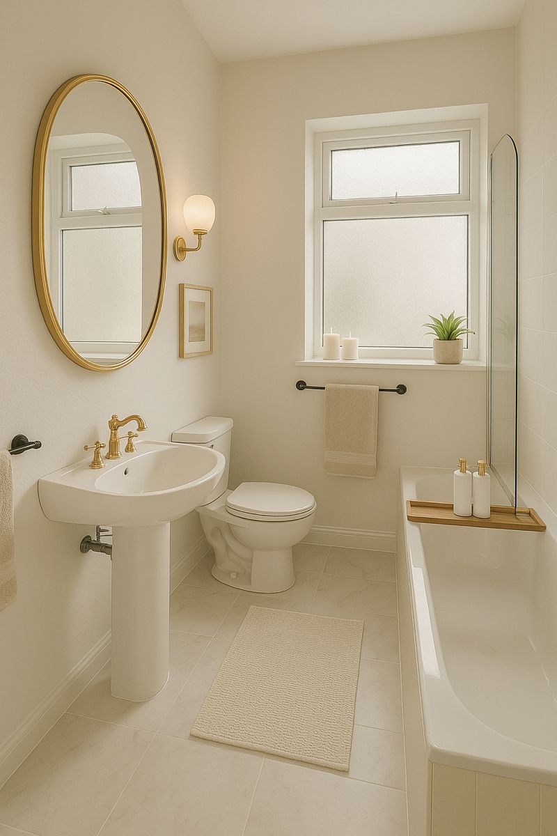 Soft Neutral painted bathroom