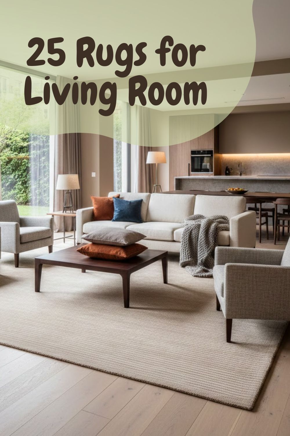 Statement Rug in the living room