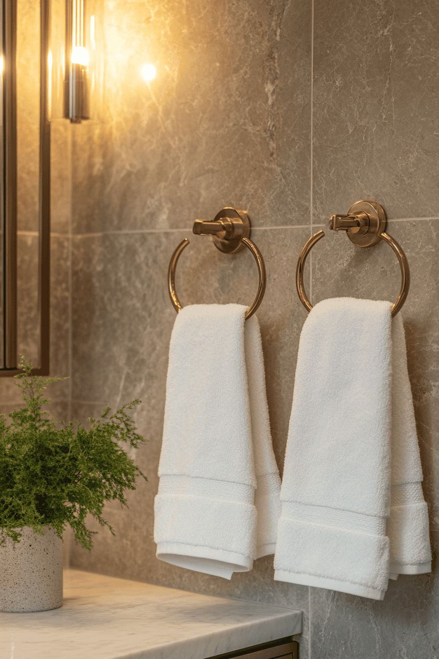 Stylish Hooks and Towel Holders