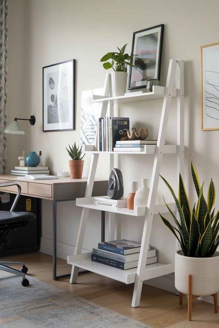Stylish Ladder Shelves