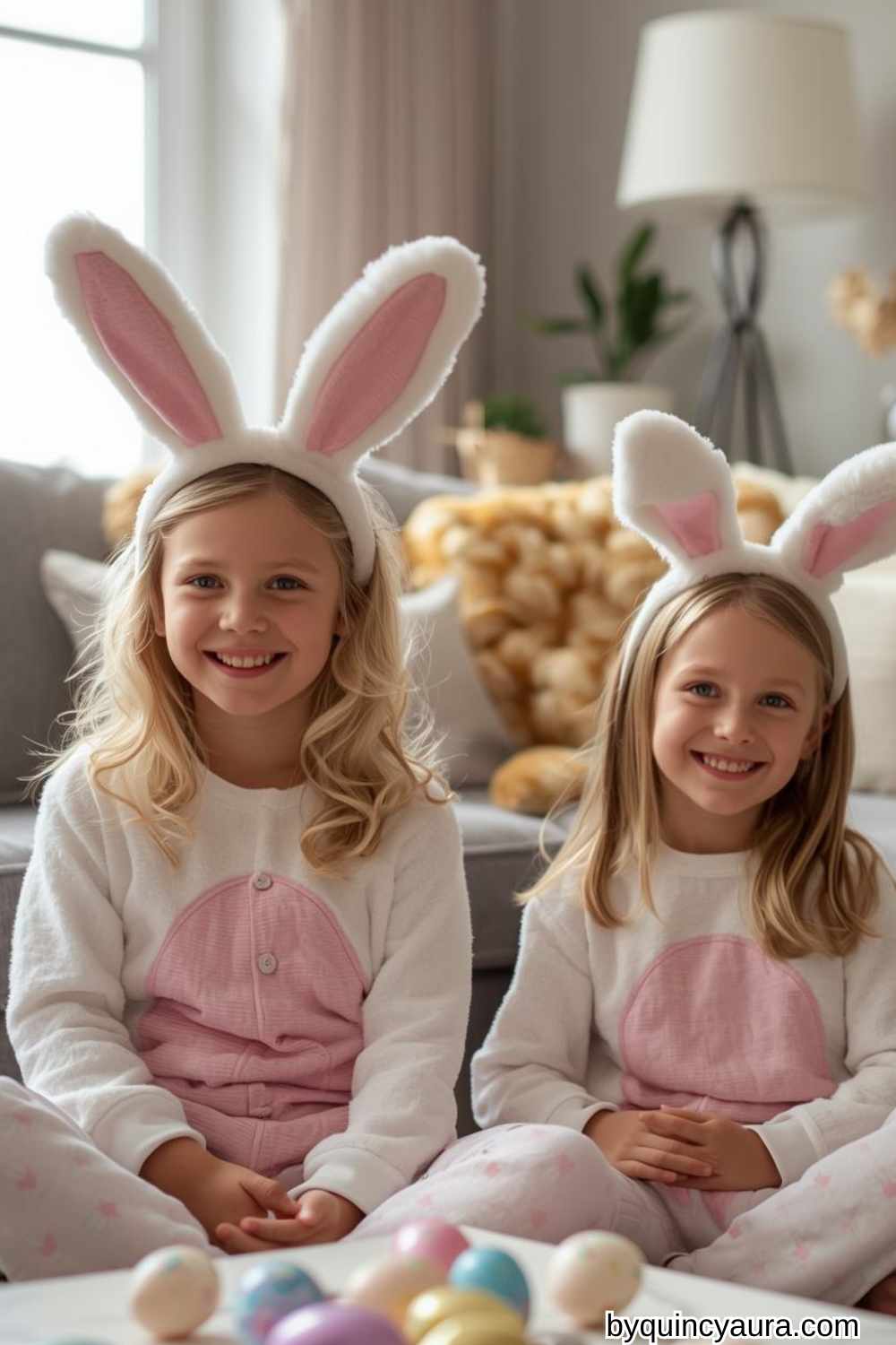 Bunny Pajamas for Easter Morning