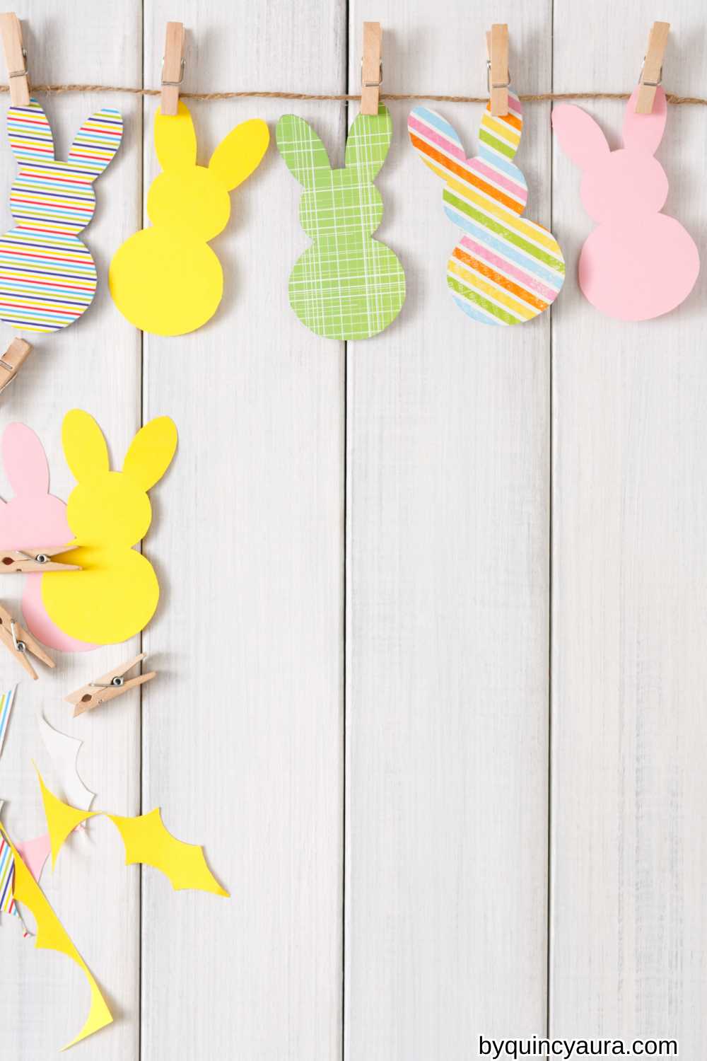 DIY Easter Garland Display