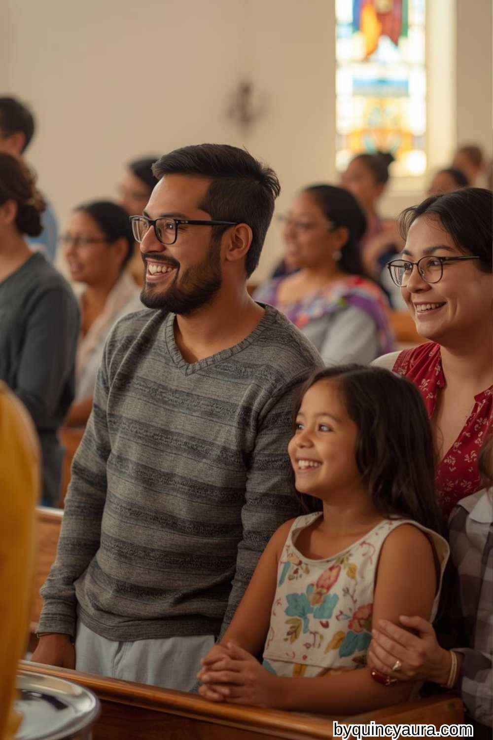 people that Attended church together as a family