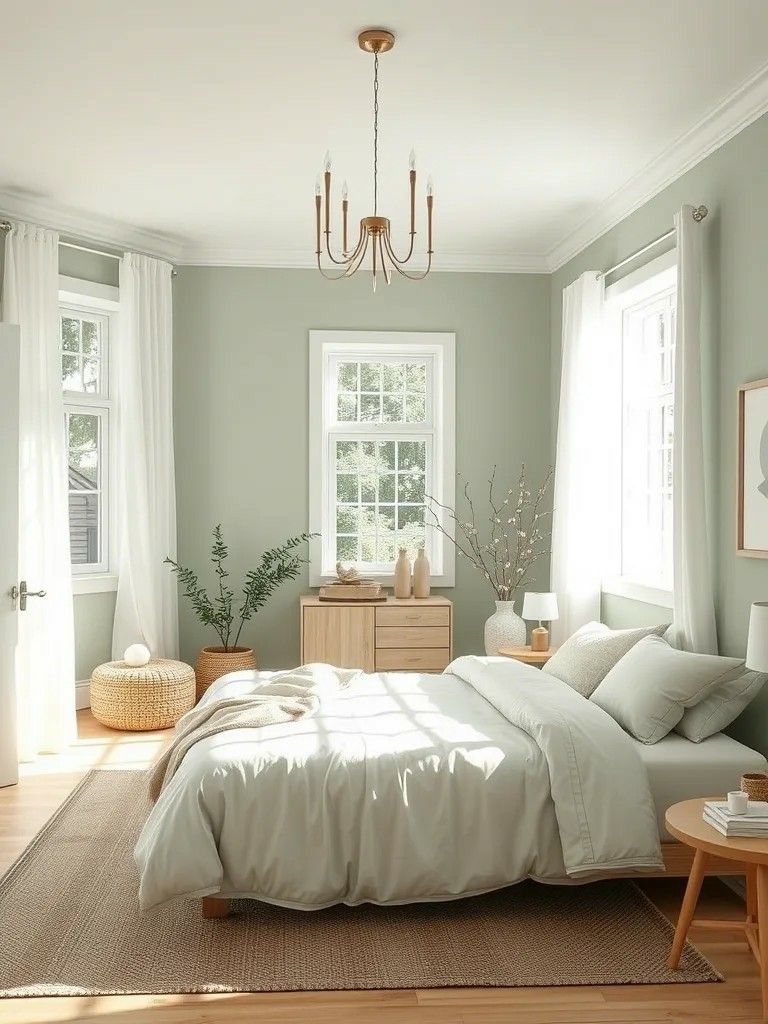  A neatly arranged bedroom.