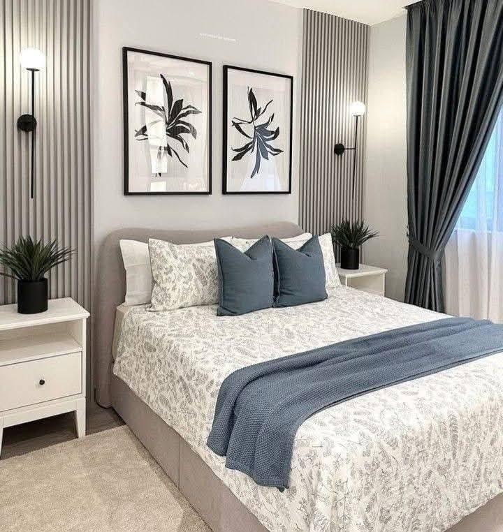 A neatly arranged bedroom.