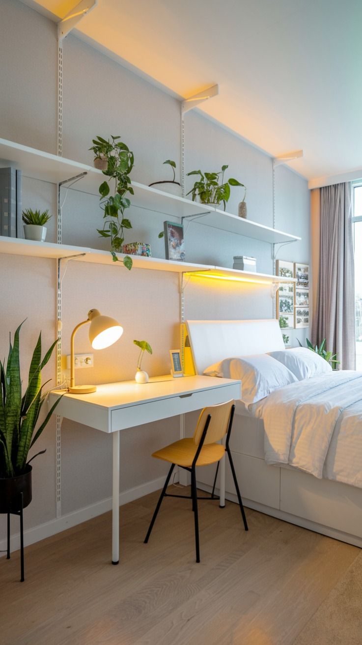 simple clamp lamp on my reading desk