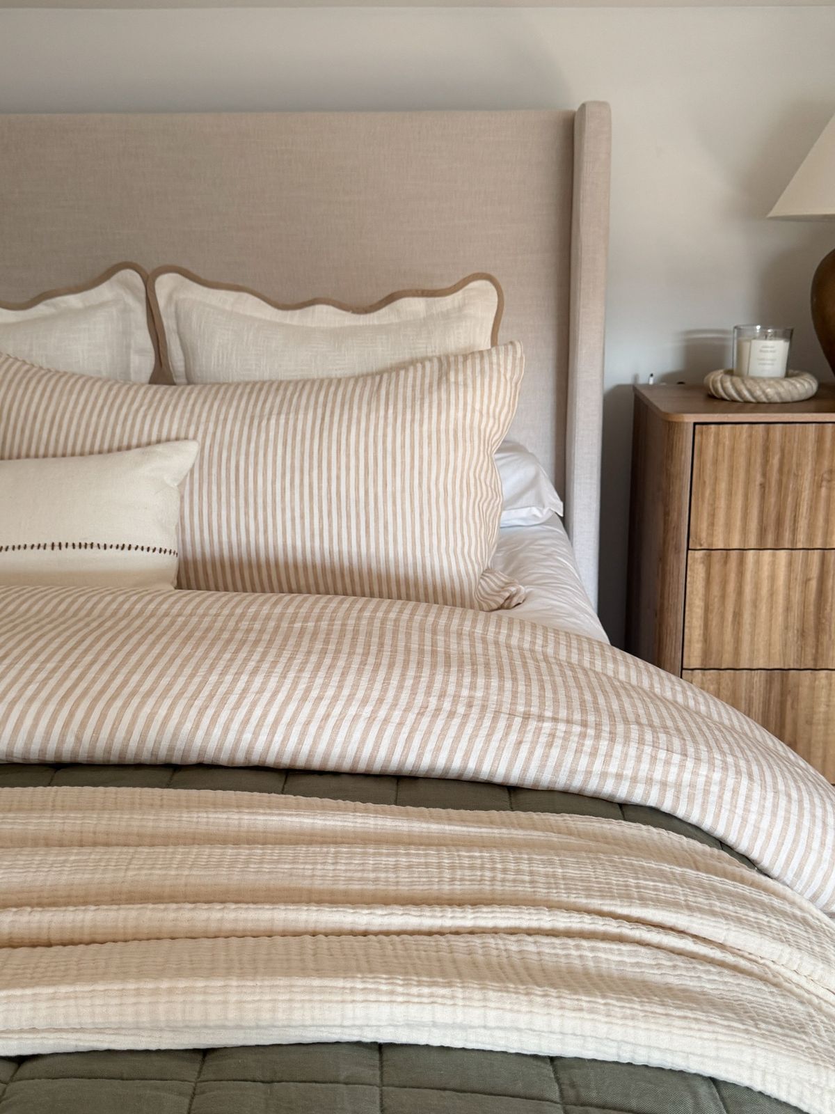 thin stripe beddings