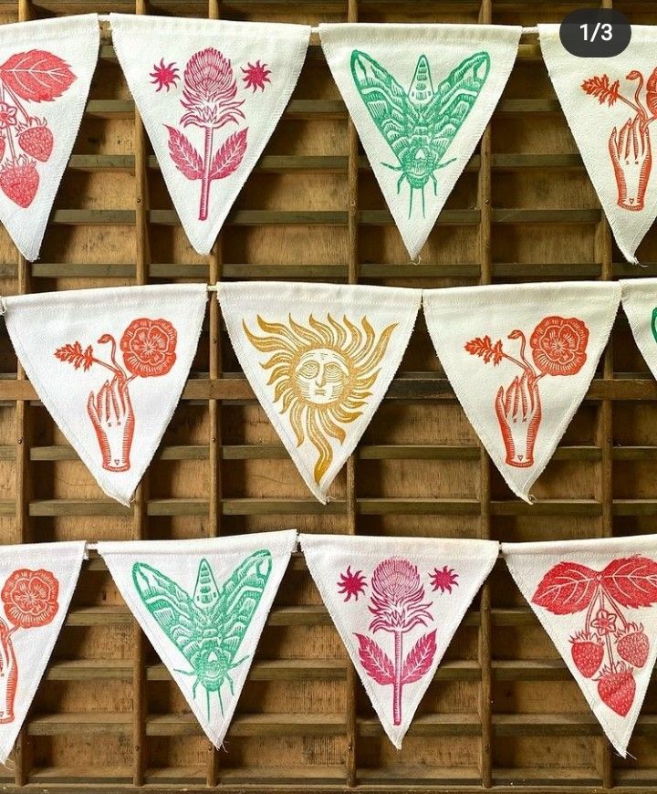 Printed Fabric Bunting