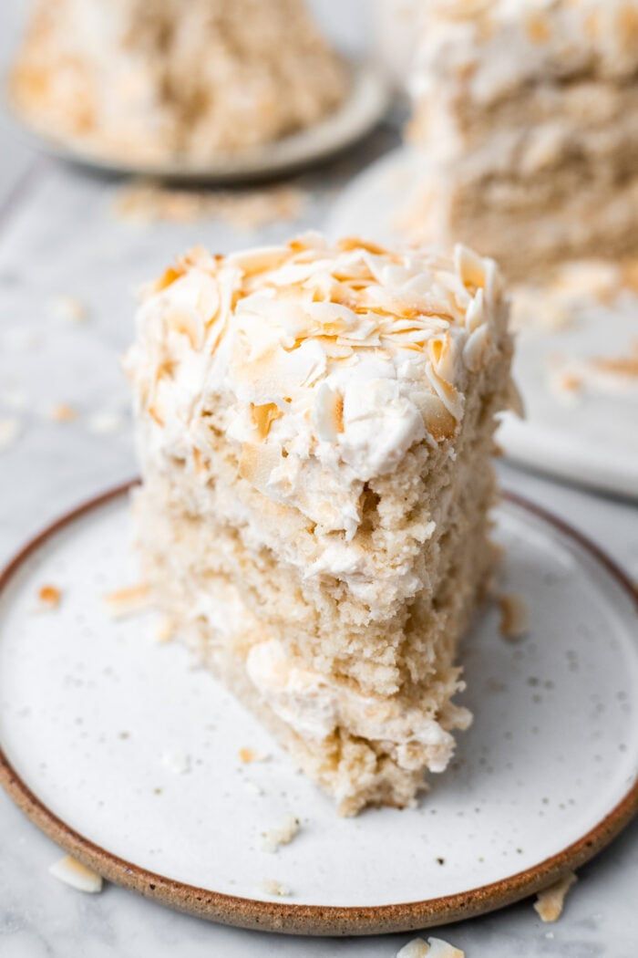 vegan coconut cream cake