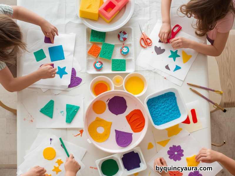 How to Do Easy Block Printing With Kids Using Sponges and Foam