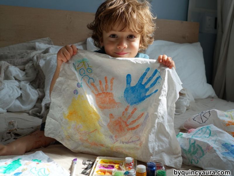 How to Turn a Plain White Pillowcase Into Custom Kid-Made Art