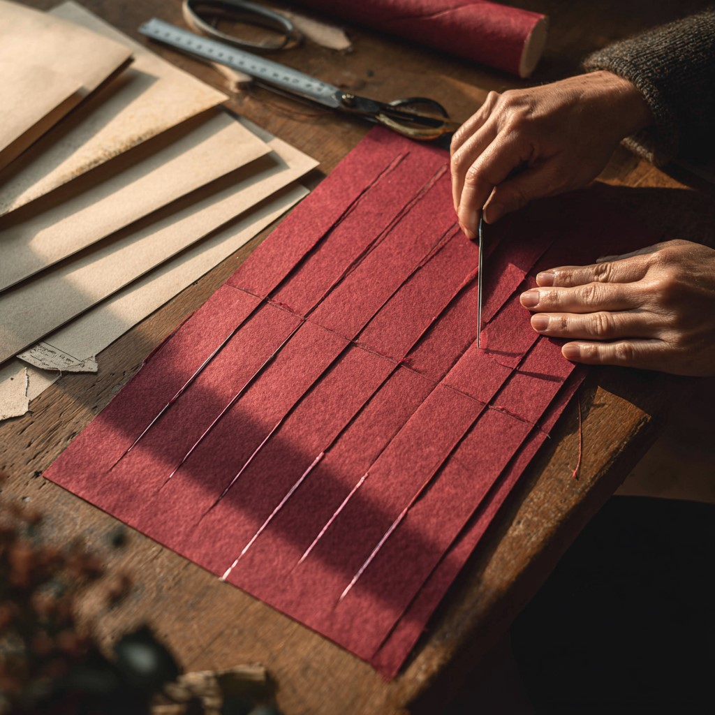 Cutting the paper