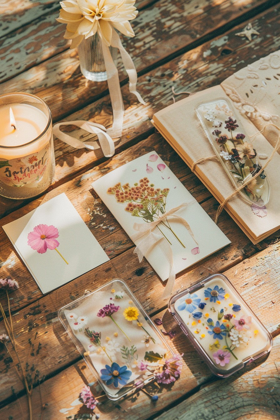 display of flower arts.