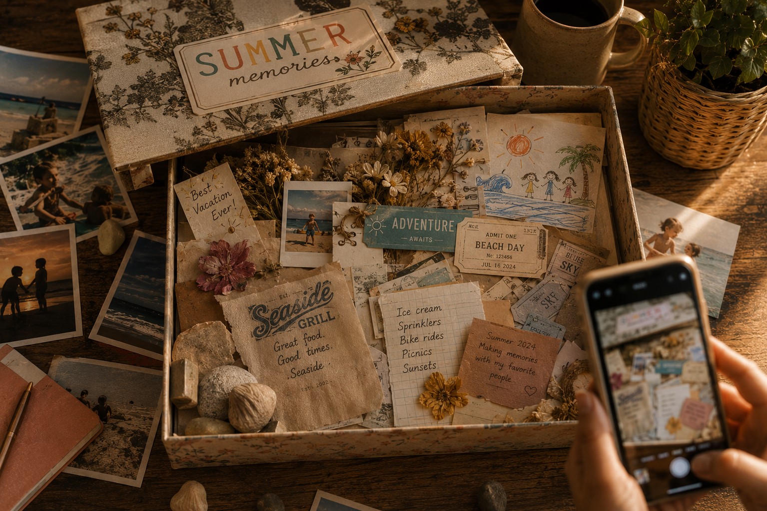 summer memories in a box