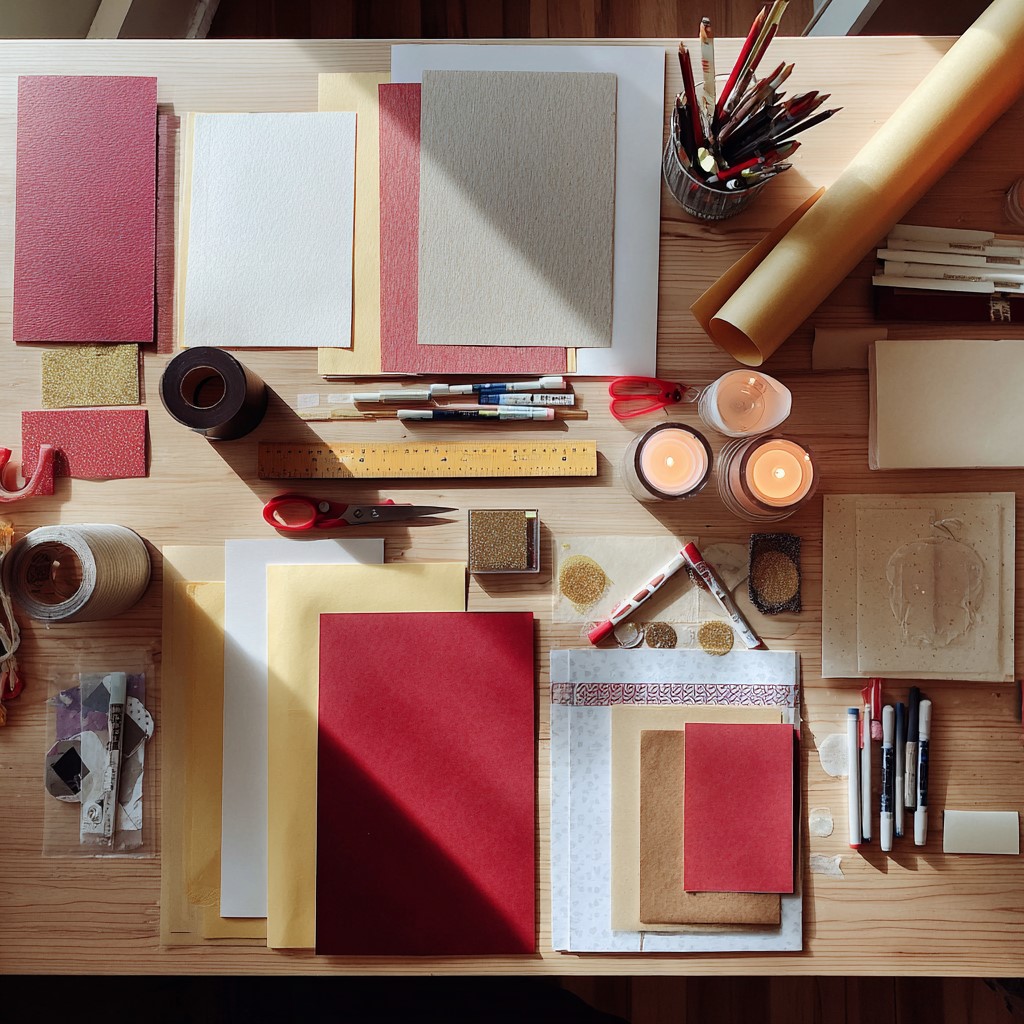 Flat lay of supplies needed.