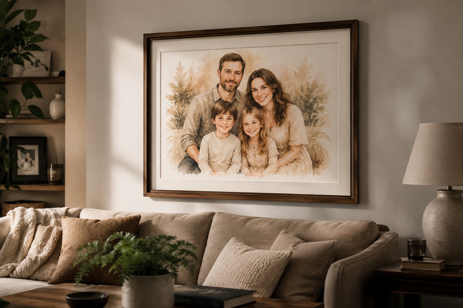 Artwork hanged in the parlour