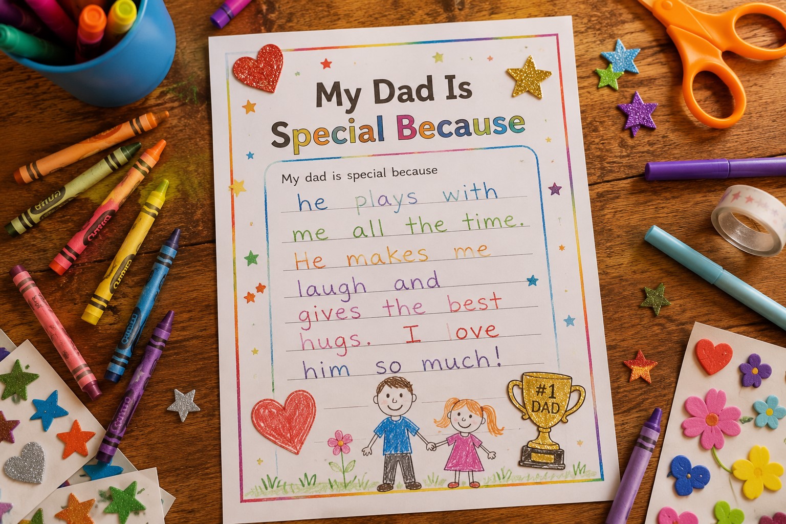 HEARTFELT CRAFT FOR DAD