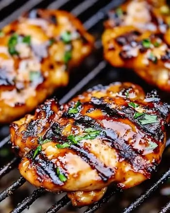 Honey Garlic Grilled Chicken Thighs