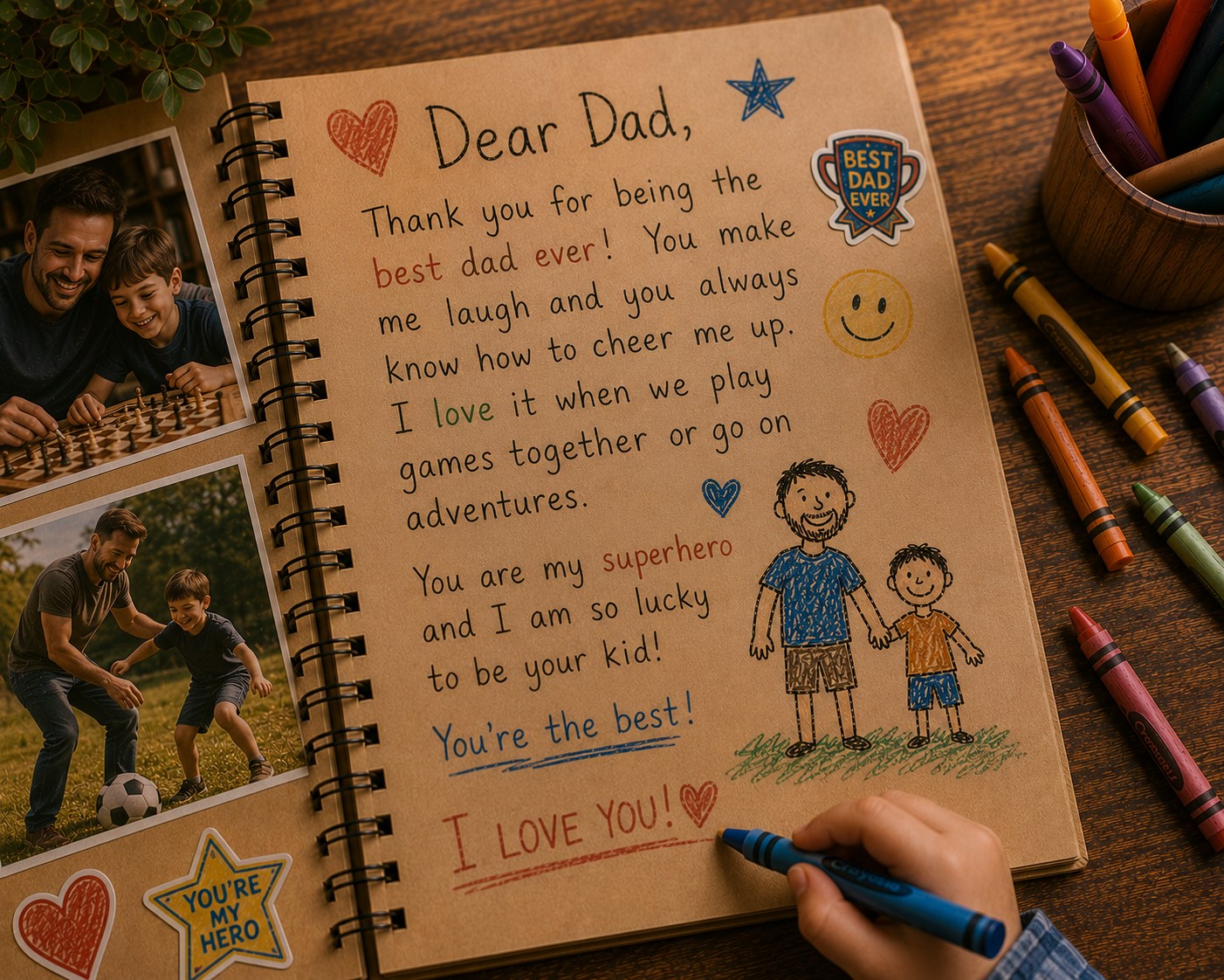 I love you dad page